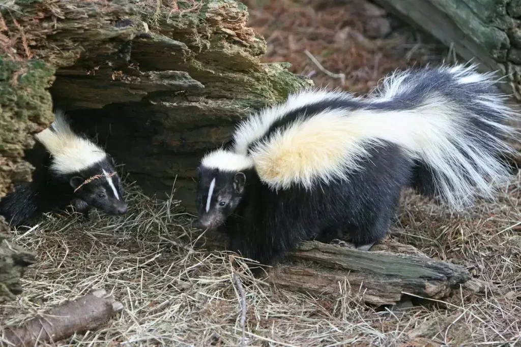 skunk and cat